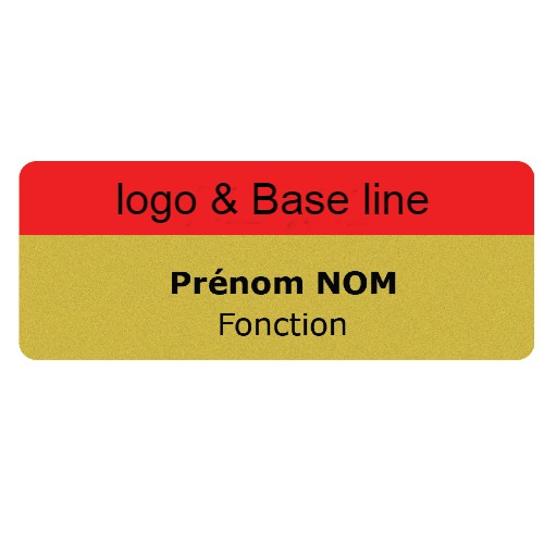 badge pvc rectangle